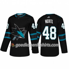 San Jose Sharks Tomas Hertl 48 Adidas 2018-2019 Alternate Authentic Shirt - Mannen